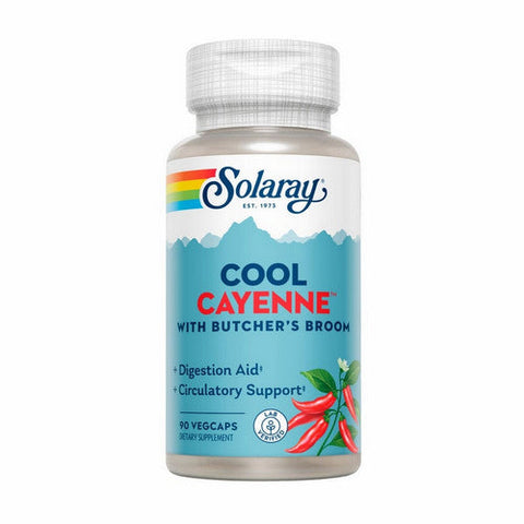 Solaray, Cool Cayenne with Butcher's Broom, 90 Veg Caps Solaray