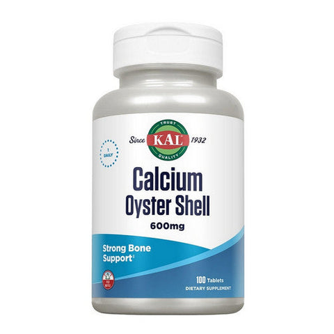 Kal, Oyster Shell Calcium, 600 mg, 100 Tabs Kal