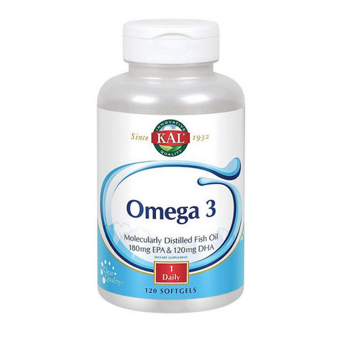 Kal, Omega 3, 120 Softgels Kal