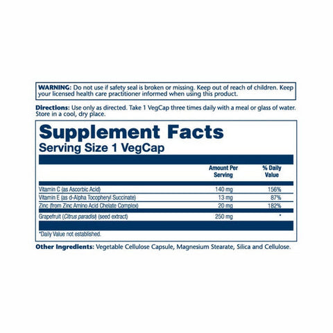 Solaray, Grapefruit Seed Extract, 250 Mg, 60 Veg Caps