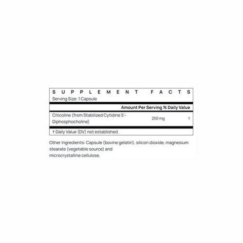 Jarrow Formulas, Citicoline CDP Choline, 250 mg, 60 Caps Jarrow Formulas