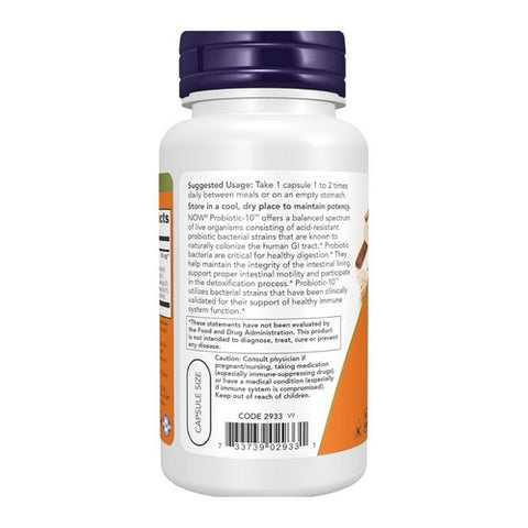 Now Foods, Probiotic-10, 100 Vcaps