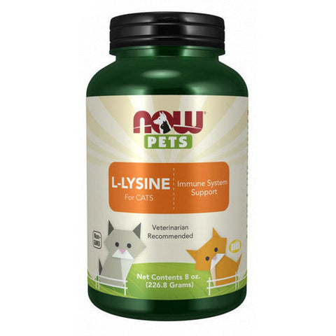 Now Foods, L-Lysine For Cats Powder, 8 oz Now Foods