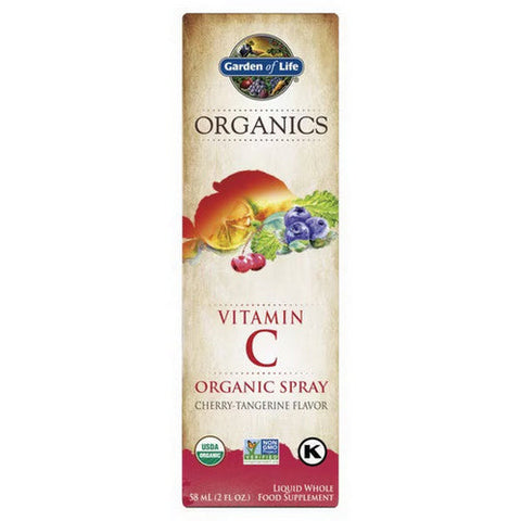 Garden of Life, Vitamin C Organic Spray Orange Tangerine Liquid, 2 Oz Garden of Life