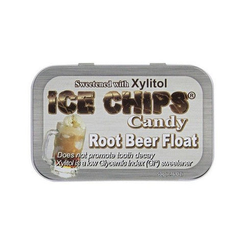 Ice Chips Candy, Hand Crafted Candy Tin Root Beer Float, 1.76 Oz Ice Chips Candy