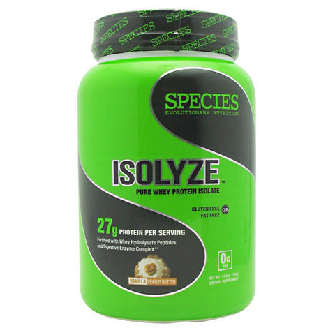 Species Nutrition, ISOLYZE, Vanilla Peanut Butter 22 serving Species Nutrition