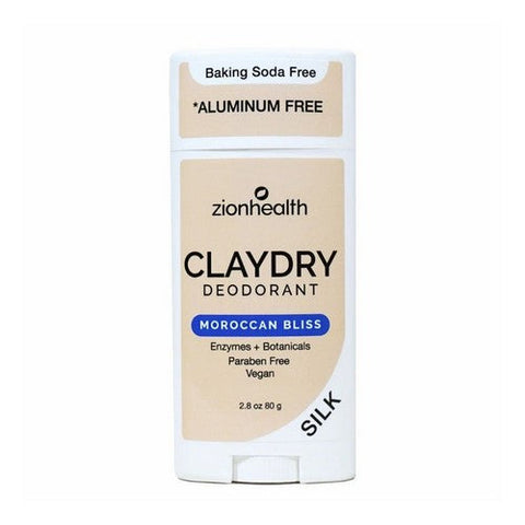 Zion Health, Clay Dry Bold Moroccan Bliss Natural Deodorant, 2.5 OZ Zion Health