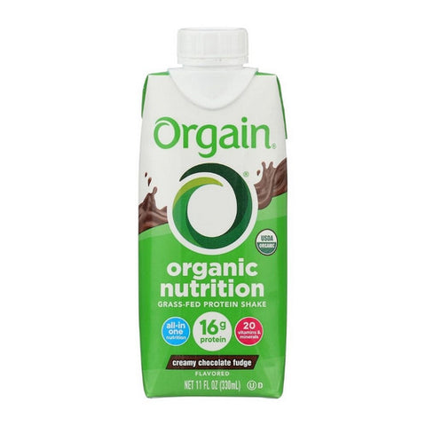 Orgain, Organic Nutrition Shake Creamy Chocolate, 11 Oz(Case Of 12) Orgain