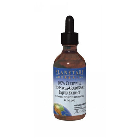 Planetary Herbals, 100% Cultivated Echinacea-Goldenseal Liquid Extract, 1 Fl Oz Planetary Herbals