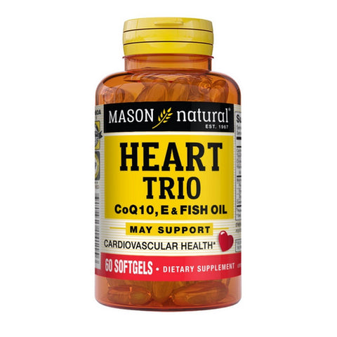 Heart Trio: Co Q-10 - Vitamin E & Fish Oil 60 Sgel by Mason
