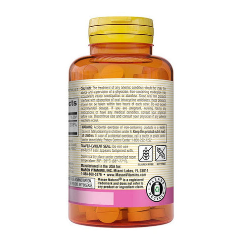 Mason, Iron Tablets Slow Release, 60 Tabs Mason