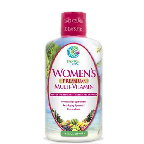 Tropical Oasis, Women's Premium Multi-Vitamin, 32 oz Tropical Oasis