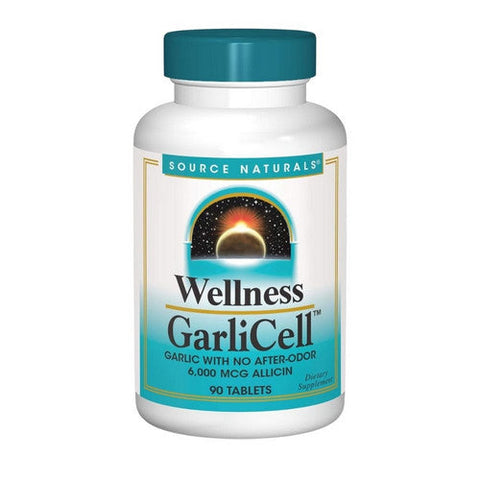 Source Naturals, Wellness GarliCell, 6,000 mcg Allicin, 90 Tabs Source Naturals