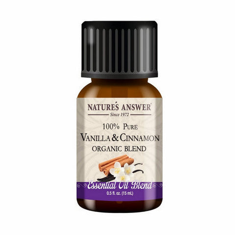 Organic Vanilla Cinnamon Essential Oil  0.5 Oz by Nature's Answer