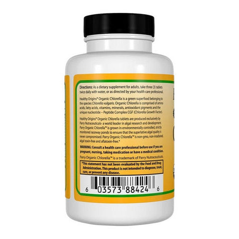 Healthy Origins, Organic Chlorella, 500 mg, 180 Tabs Healthy Origins
