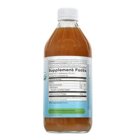 Dynamic Health Laboratories, Organic Coconut Vinegar With Mother, 16 Oz Dynamic Health Laboratories