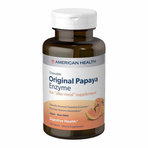 American Health, Original Chewable Papaya Enzyme, 250 Tabs American Health