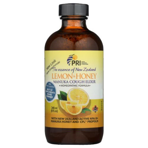 Pacific Resources International, Lemon Honey Manuka Cough Elixir, 8 Oz Pacific Resources International