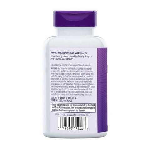 Natrol, Fast Dissolve Melatonin, 5 mg, 150 Count Natrol