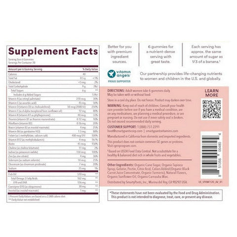 SmartyPants, Gummy Vitamins Women's Complete Vitamins, 120 Count SmartyPants