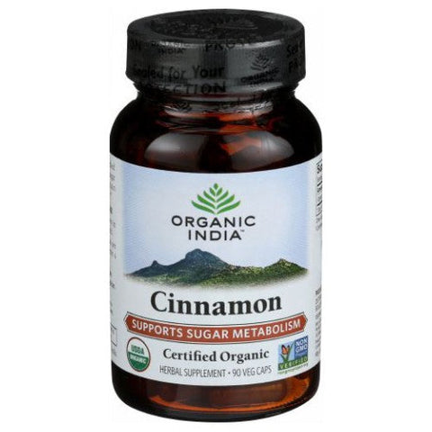 Organic India, Organic Cinnamon, 90 Veg Caps Organic India