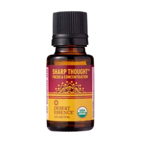 Desert Essence, Sharp Thought Organic Essential Oil, .5 Oz Desert Essence