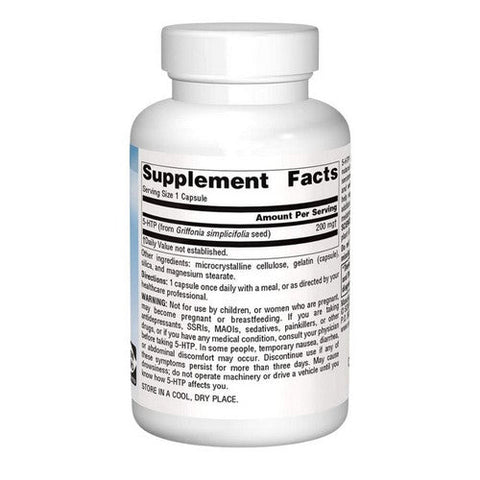 Source Naturals, 5-HTP, 200 mg, 60 Caps Source Naturals