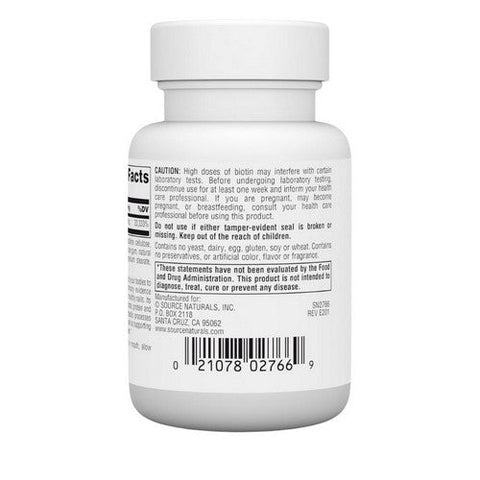 Source Naturals, Biotin, 10 000 mg, 60 Tabs Source Naturals