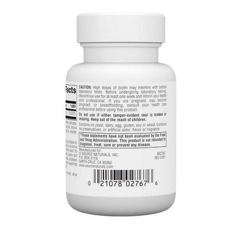 Source Naturals, Biotin, 10 000 mg, 120 Tabs Source Naturals