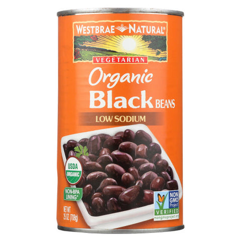 Westbrae, Organic Black Beans, 25 Oz Westbrae
