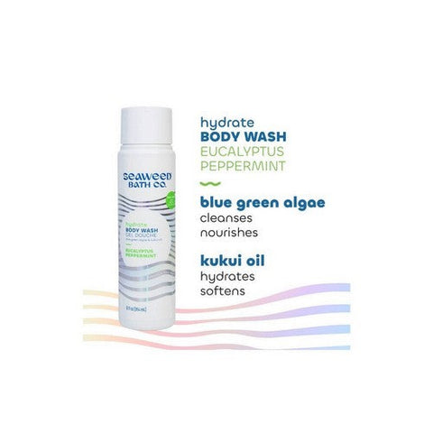 Sea Weed Bath Company, Hydrate Body Wash Eucalyptus Peppermint, 12 Oz