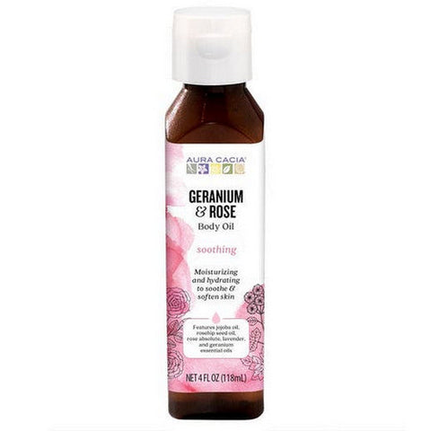Aura Cacia, Bath/Massage Oil, Comforting Geranium Aura Cacia