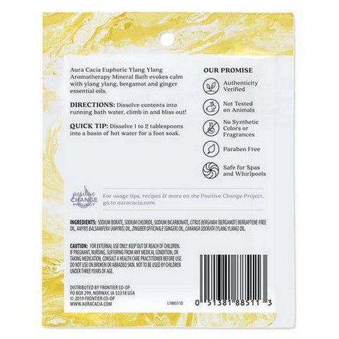 Aura Cacia, Mineral Bath, Euphoric Ylang Ylang 2.5 Oz Aura Cacia