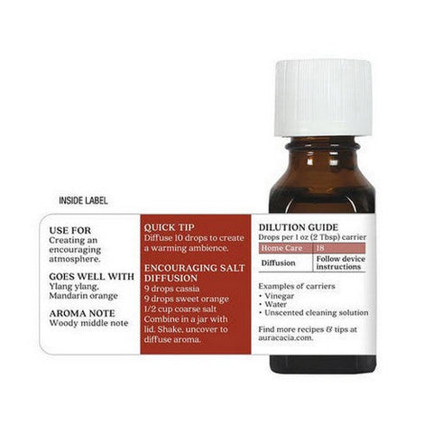 Aura Cacia, White Camphor Essential Oil, (cinnamomum cassia) 0.5 Fl Oz Aura Cacia