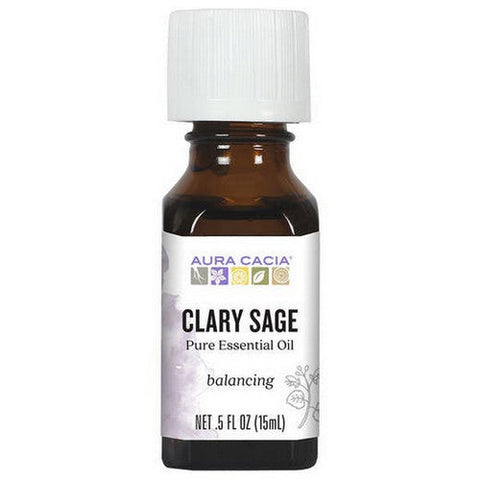 Aura Cacia, Essential Oil Clary Sage, (salva sclarea) 0.5 Fl Oz Aura Cacia
