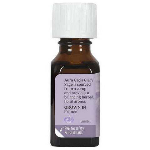 Aura Cacia, Essential Oil Clary Sage, (salva sclarea) 0.5 Fl Oz Aura Cacia