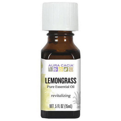 Aura Cacia, 100% Pure Essential Oil Lemongrass, 0.5 Oz Aura Cacia