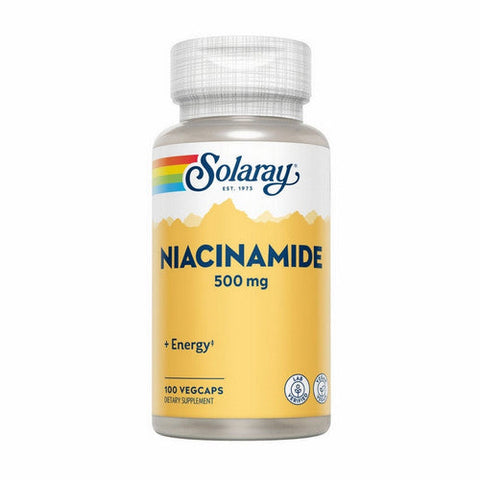 Solaray, Niacinamide, 500 mg, 100 Veg Caps Solaray