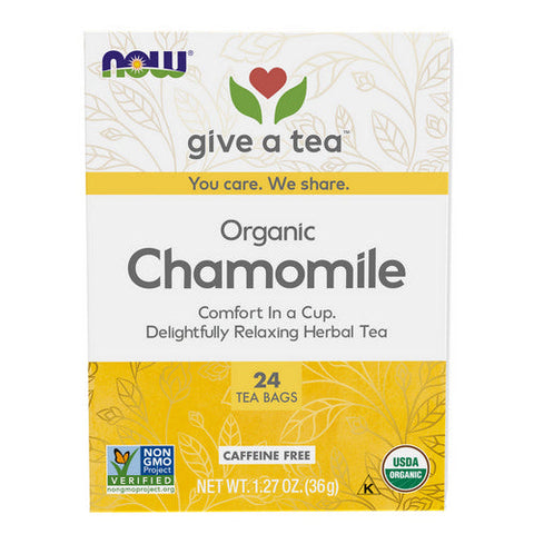 Now Foods, Comfy Chamomile Tea Organic, 24 Bags Now Foods
