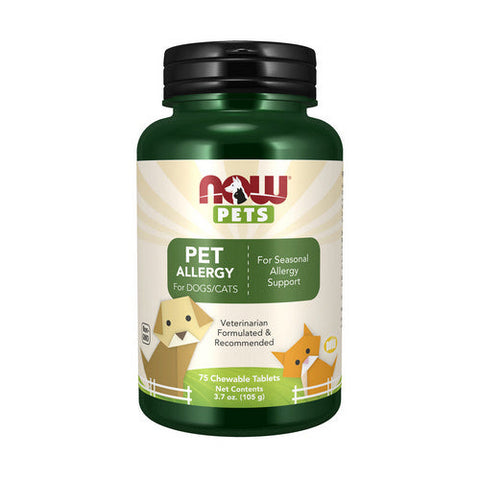 Now Foods, Pets Allergy, 75 Tabs Now Foods
