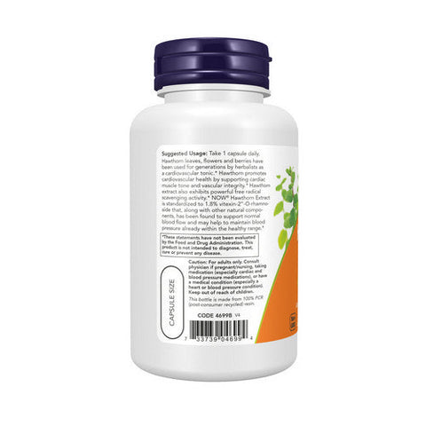 Now Foods, Hawthorn Extract, 600 mg, 90 Veg Caps Now Foods