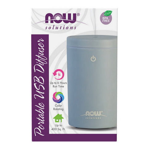 Now Foods, Portable USB Ultrasonic Oil Diffuser, 1 Count Now Foods