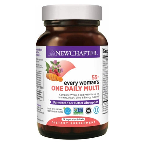 New Chapter, Every Woman's One Daily 55+ Multivitamin, 24 Veg Tabs New Chapter
