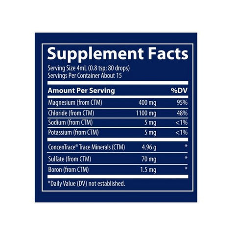 Trace Minerals, Ionic Magnesium, 400 mg, 4 Oz Trace Minerals