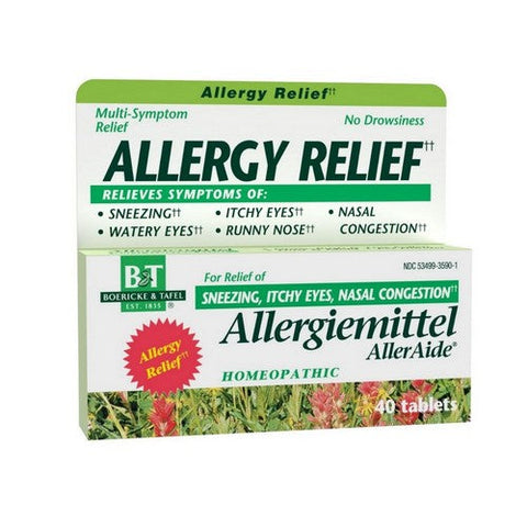 Boericke & Tafel, Allergiemittel AllerAide, Blister Pak 40 Tabs Boericke & Tafel