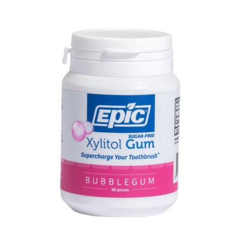 Epic Dental, Xylitol Sugar-Free Bubblegum, 50 Count Epic Dental