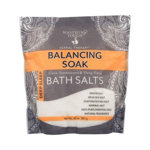 Soothing Touch, Herbal Therapy Epsom Bath Salts Balancing Soak, 32 Oz Soothing Touch
