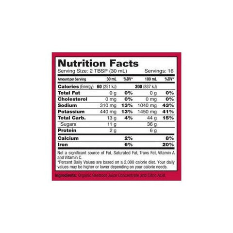 Dynamic Health Laboratories, Organic 100% Beet Juice, 16 Oz