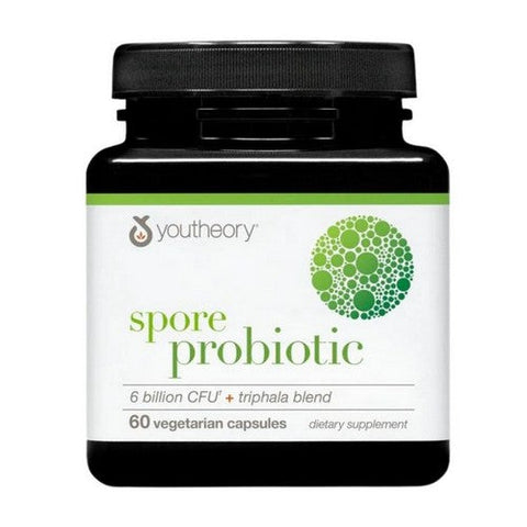 Youtheory, Spore Probiotic Plus Triphala Blend, 60 Veg Caps Youtheory