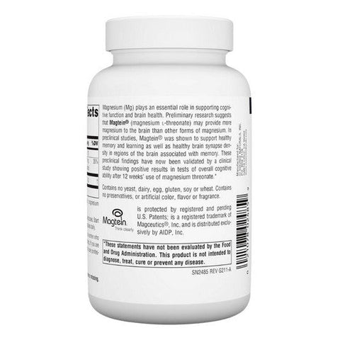 Source Naturals, Magtein Magnesium L-Threonate, 667 Mg, 90  Caps Source Naturals